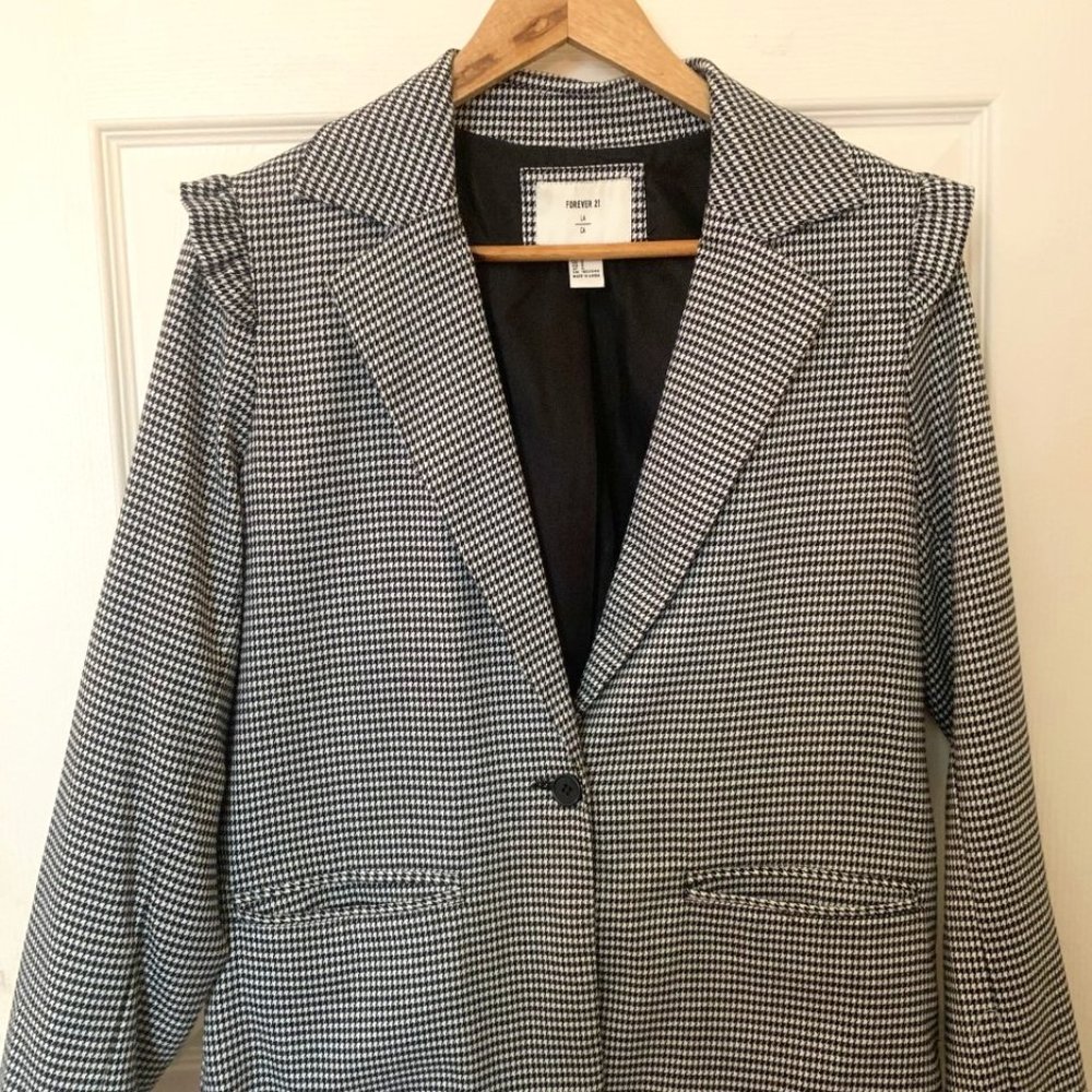 Mod Houndstooth Blazer